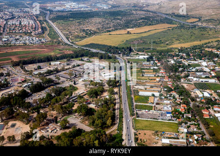 Vue aérienne de la zone côtière près de Tel Aviv, Israël. Banque D'Images