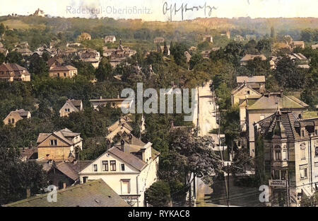 Bâtiments à Radebeul, 1912, Landkreis Meißen, Wohn- und Geschäftshaus Carl Friedrich Klippstein, Carola-SchlöSSchen, Radebeul, Oberlößnitz, Allemagne Banque D'Images