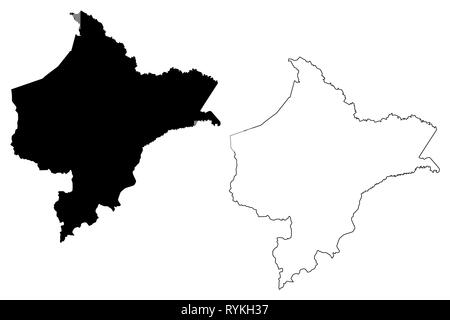 Département de Loreto (République du Pérou, les régions du Pérou) map