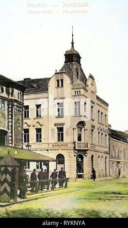 Les installations militaires, les bâtiments de Josefov (Jaroměř), forteresse de Josefov, 1912, région de Hradec Králové, Josefstadt, Hauptwache Banque D'Images