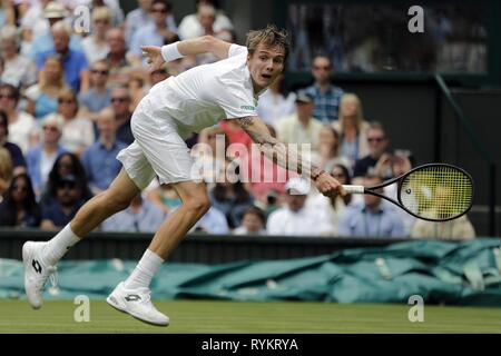 ALEXANDER BUBLIK, le Kazakhstan, le tournoi de Wimbledon 2017, 2017 Banque D'Images