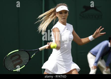 KATIE BOULTER, Grande-Bretagne, le tournoi de Wimbledon 2017, 2017 Banque D'Images