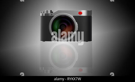 Le mode de rendu 3d avec arrière-plan nice isolé de l'appareil photo Banque D'Images