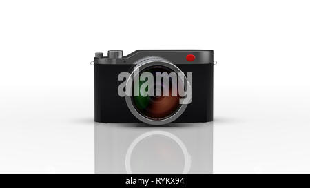 Le mode de rendu 3d avec arrière-plan nice isolé de l'appareil photo Banque D'Images