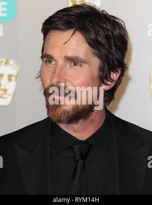 72e ee British Academy Film Awards (BAFTAs) - Arrivées avec : Christian Bale Où : London, Royaume-Uni Quand : 10 février 2019 Source : WENN.com Banque D'Images