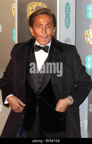 72e ee British Academy Film Awards (BAFTAs) - Arrivées avec : Valentino Où : London, Royaume-Uni Quand : 10 février 2019 Source : WENN.com Banque D'Images