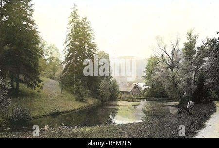Les étangs dans Landkreis Harz, bâtiments à Wernigerode, 1906, la Saxe-Anhalt, Wernigerode, Christianental, Allemagne Banque D'Images