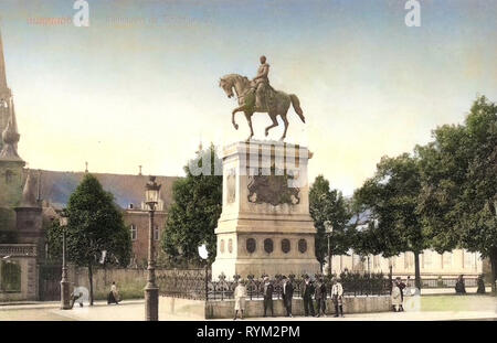 Statue du Grand-Duc Guillaume II (Luxembourg), 1906, Luxembourg, Luxembourg, District de monument de Guillaume II Banque D'Images