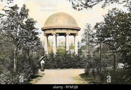 Parcs nationaux en Saxe, Floratempel (Bad Elster), 1908, Vogtlandkreis, Bad Elster, Luisaseepark, Allemagne Banque D'Images