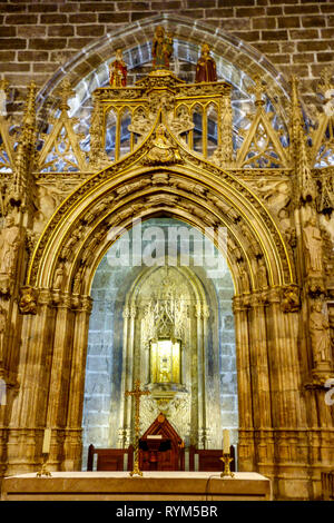 Cathédrale de Valence Chalice coupe Saint Graal, El Santo Caliz, Espagne Banque D'Images