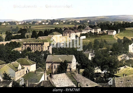 En 1903, 38 bâtiments, Landkreis Bautzen, Altötting, Allemagne, Geißmannsdorf Banque D'Images