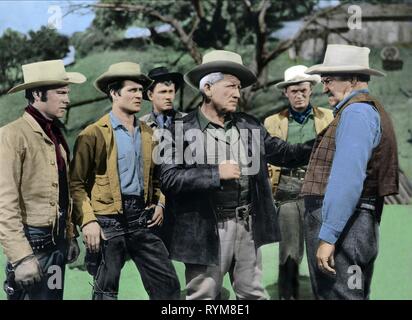 WAGNER,O'Brian,HOLLIMAN,TRACY,WIDMARK, BROKEN LANCE, 1954 Banque D'Images