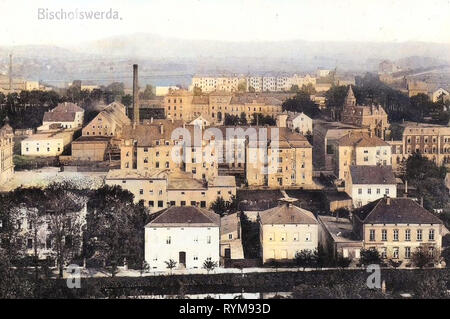 En 1903, 38 bâtiments, Landkreis Bautzen, Altötting, Allemagne, Stadt Banque D'Images