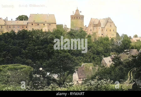 Burg Mildenstein, bâtiments à Leisnig, 1905, Landkreis Mittelsachsen, Leisnig, Schloß Mildenstein, Allemagne Banque D'Images