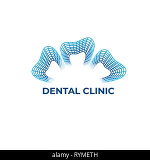 Dentiste logo Vector. L'emblème de dentiste Illustration de Vecteur