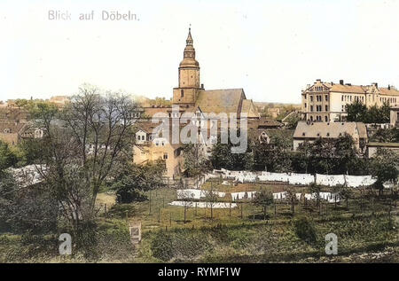 Églises à Döbeln, bâtiments à Döbeln, 1907, Landkreis Mittelsachsen, Döbeln, Allemagne Banque D'Images