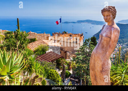 D'Azur. Le village médiéval d'Eze. Banque D'Images