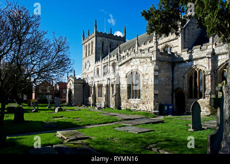 L'église Saint-Laurent, Snaith, East Riding of Yorkshire, Angleterre, Royaume-Uni Banque D'Images