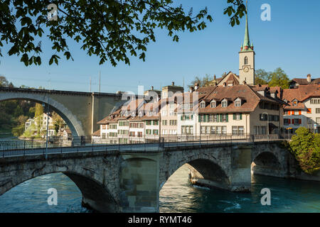 Matin de printemps à Berne, la capitale de la Suisse. Banque D'Images