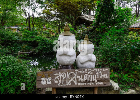 Nami, de Corée du Sud - Feb 6, 2015. Funny dolls à l'arbre parc sur l'Île de Nami. Namiseom est une des destinations touristiques les plus attrayantes en Corée du Sud. Banque D'Images