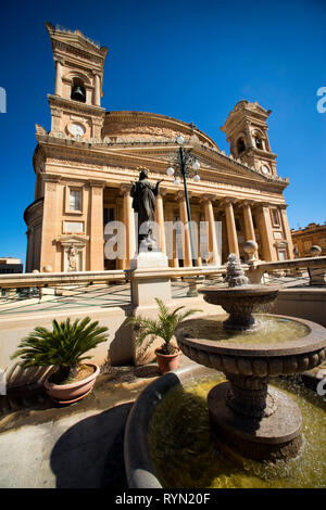 Église de Santa Marija Assunta, Mosta, Malte Banque D'Images