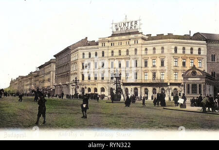 Bâtiments de Budapest, Oktogon, 1904, Budapest, Hongrie, Andrassy Straße Banque D'Images