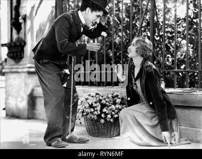 CHAPLIN,CHERRILL, City Lights, 1931 Banque D'Images