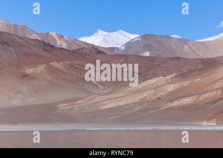 Paysage de montagne dans la région de Pangong Tso, Ladakh, Inde Banque D'Images