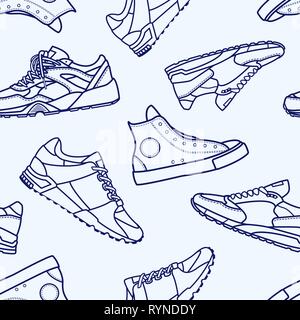 Avec motif transparent Chaussures Sneaker ligne plate Icône avc Pictogramme illustration isolé sur fond blanc. Vector Illustration de Vecteur