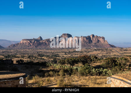 Paysage dans Gheralta, dans le Nord de l'Ethiopie, l'Afrique Banque D'Images