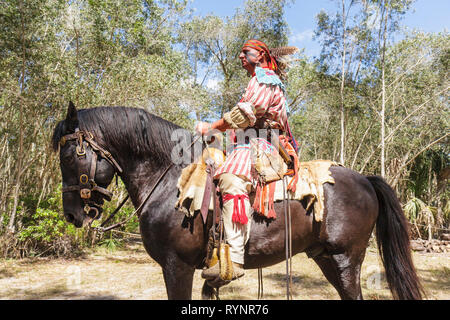 Florida Hendry County,Big Cypress,Seminole Indian Reservation,Billie Swamp Safari,Native American Indian indigènes people,Tribe,Big Cypress Shootout Banque D'Images