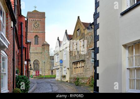 Lombard Street dans la ville de West Sussex England UK Petworth Banque D'Images