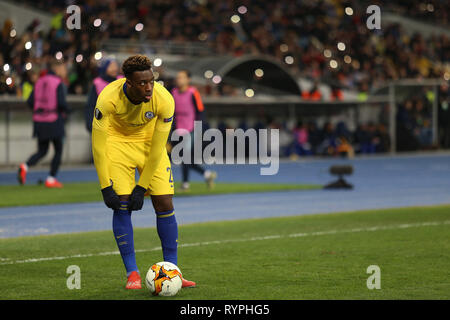 Julien Hudson-Odoi en action au cours de l'UEFA Europa League match de football entre le Dynamo Kiev et Chelsea. Score final : Dynamo Kiev 0 - 5 Chelsea Banque D'Images