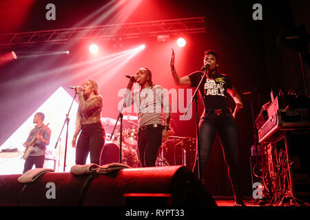 Turin, Italie, 14 mars 2019 l'étranger le plus important artiste reggae Alborosie effectue à Turin Crédit : Daniele Baldi/Alamy Live News Banque D'Images