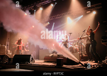 Turin, Italie, 14 mars 2019 l'étranger le plus important artiste reggae Alborosie effectue à Turin Crédit : Daniele Baldi/Alamy Live News Banque D'Images