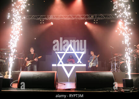 Turin, Italie, 14 mars 2019 l'étranger le plus important artiste reggae Alborosie effectue à Turin Crédit : Daniele Baldi/Alamy Live News Banque D'Images