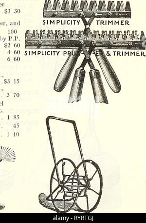 La liste 1927 Dreer midsummer (1927) du milieu de l'été 1927 Dreer liste . dreersmidsummerl1927henr Année : 1927 Buse Réglable Porte-buses flexibles de connexion Siamois Wirt's Enrouleur de tuyau en fer Banque D'Images