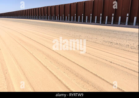 US Frontière, Yuma Arizona, Avril 2018 Banque D'Images