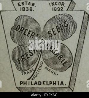 Dreer's Liste des prix de gros de gros Dreer Liste des prix / Henry A. Dreer. . Dreerswholesalep1912meer année : Avril-juin JQ2^DREERS 2 ÉDITION DE PRINTEMPS Liste des prix de gros de plantes graines et bulbes pour les fleuristes, engrais, insecticides, outils et articles divers HENRY A. DREER 714 Chestnut Street Philadelphia, PA. Banque D'Images