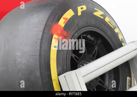 Melbourne, Australie. Mar 15, 2019. Melbourne, Australie Le Sport Grand Prix de Formule 1 l'Australie 2019 Dans le pic : Pneu, gomme Crédit : LaPresse/Alamy Live News Banque D'Images