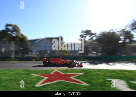 Melbourne, Australie. Mar 15, 2019. 15 mars 2019, Grand Prix de Melbourne, Melbourne, Australie Melbourne ; Grand Prix de Formule 1, essais libres vendredi, Scuderia Ferrari, Sebastian Vettel : Action Crédit Plus Sport Images/Alamy Live News Banque D'Images