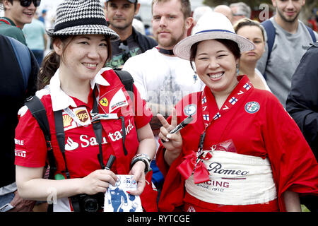 Melbourne, Australie. Mar 15, 2019. Sport Automobile : Championnat du Monde de Formule 1 de la FIA 2019, Grand Prix d'Australie, Fans Crédit : afp/Alamy Live News Banque D'Images