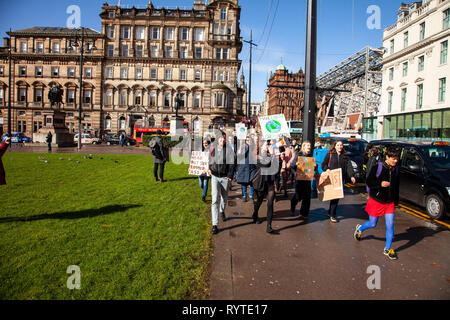 Glasgow, Ecosse, Royaume-Uni. Mar 15, 2019 changement climatique. Crédit : John glasgow protestation cruttenden/Alamy Live News Banque D'Images