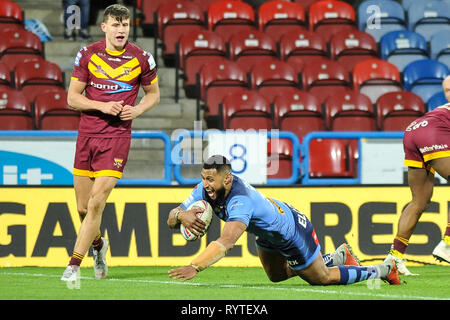 Huddersfield, UK. 14 mars 2019. John Smiths Stadium, Huddersfield, Angleterre ; {} {suppcat catégorie1} {suppcat}, {suppcat2 vs3} ; Crédit : Dean Williams/Alamy Live News Banque D'Images