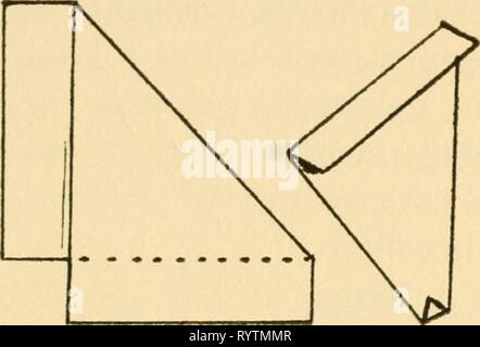 Les leçons élémentaires sur les insectes (1928) sur les leçons élémentaires d'insectes . elementarylesson00besoin Année : 1928 180 sur les leçons élémentaires d'INSECTES Fig. 64.-Une enveloppe de stockage. enveloppes avec les ailes fermées ensemble au-dessus de l'arrière. Le nom de l'in- secte, localité et date de col- lecting doit être écrit à l'extérieur de l'enveloppe. Ainsi, 'échantillons' tapissés peuvent ensuite être conservés dans- certainement dans tout organisme nuisible-preuve fort. C'est une méthode très économique pour maintenir les échantillons en double, et il est utilisé par les meilleurs entomologistes partout. Ces spécimens peuvent être "détendue" (voir p. 186) et montées Banque D'Images