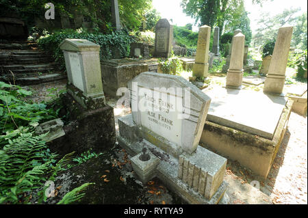 Cimitirul evenghelic (cimetière luthérien) sur l'École de la colline fortifiée de Cetatea Sighisoara (centre historique de Sighisoara) construit au xiie siècle par Tra Banque D'Images