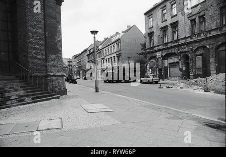 Rues de Prenzlauer Berg, Berlin. 1982 Banque D'Images