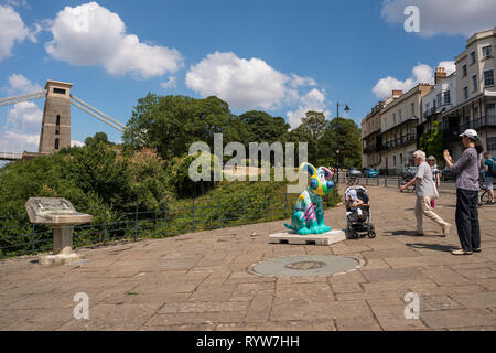 Gromit Unleashed 2, à la collecte de l'argent pour Bristol Royal Hospital for Children, Bristol, Royaume-Uni Banque D'Images