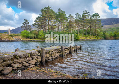 Lough Inchiquin sur Péninsule de Beara Banque D'Images