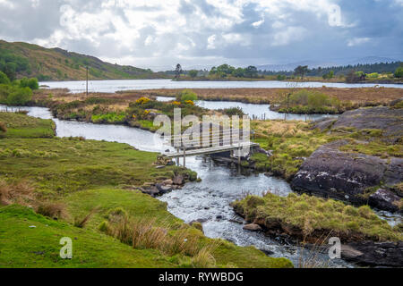 Lough Inchiquin sur Péninsule de Beara Banque D'Images